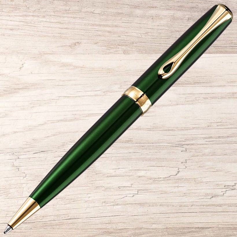 Diplomat Kugelschreiber Evergreen gold