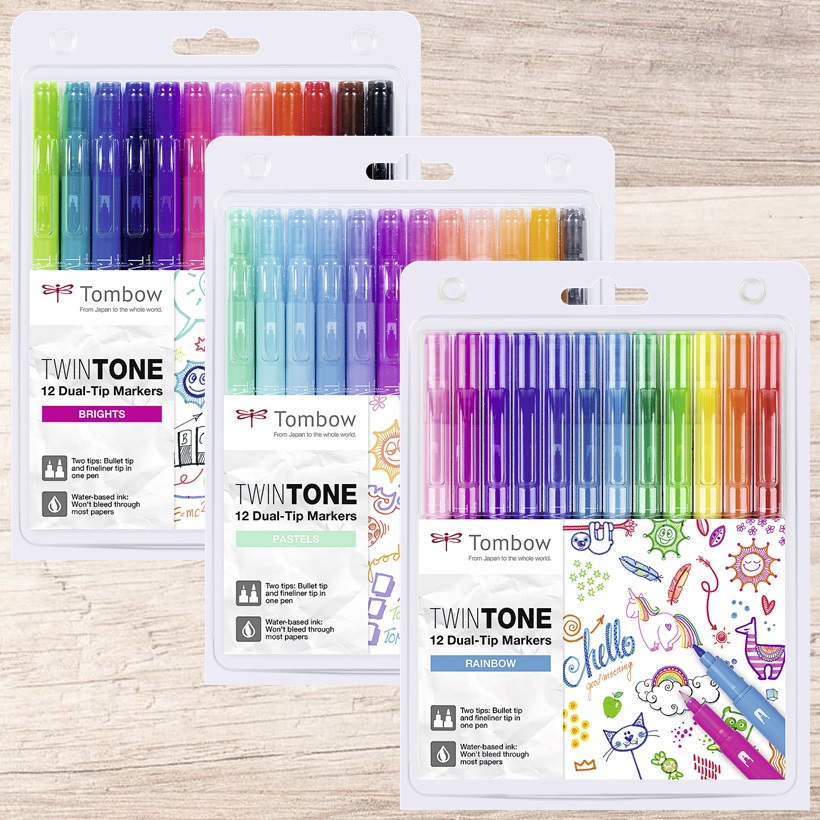 Tombow Twin Tone WS-PK-12P